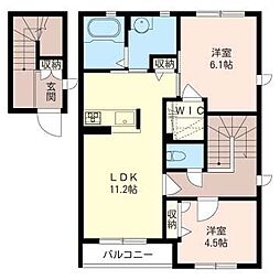 ヴェルフィーユ3 2LDKの間取図画像