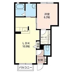 メゾン・K&K 1LDKの間取図画像