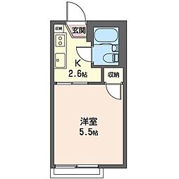 ペルテM.t 1Kの間取図画像