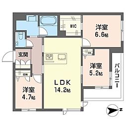 間取図画像 3LDK