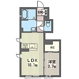 パークコート1 1LDKの間取図画像