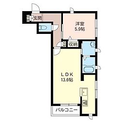 間取図画像 1LDK
