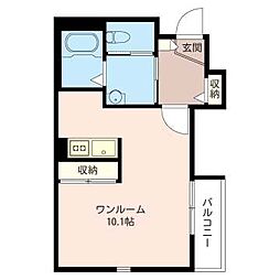 エストレージャ ワンルームの間取図画像