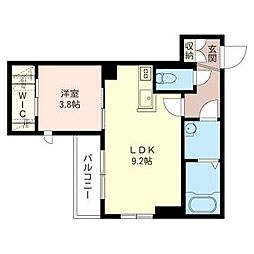 Amasd'etoiles 1LDKの間取図画像