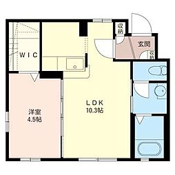 フィオーレ1 1LDKの間取図画像