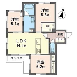 間取図画像 3LDK