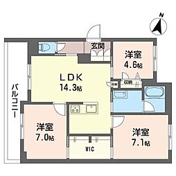 間取図画像 3LDK