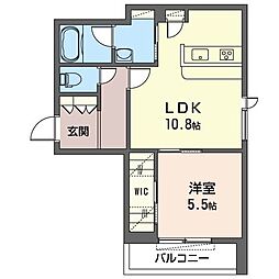 ハピネス本郷 3階1LDKの間取り