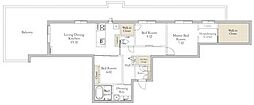 ジェーユーグローバルパレス 3LDKの間取図画像