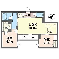 物件の間取り