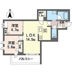 間取図画像 2SLDK