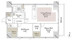 スカイテラス南大塚 2SLDKの間取図画像