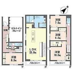 ラック 4LDKの間取図画像