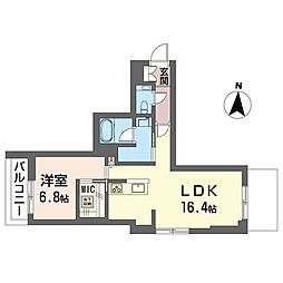 レフィシア荻窪 1LDKの間取図画像