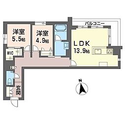 マルソボニート 2LDKの間取図画像