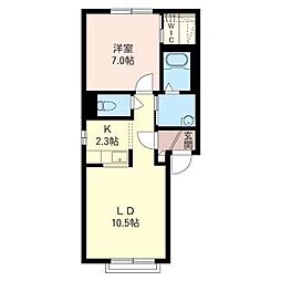 シャーメゾンラ・セーヌ34 1LDKの間取図画像