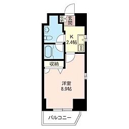フェリーチェレガーロ 1Kの間取図画像