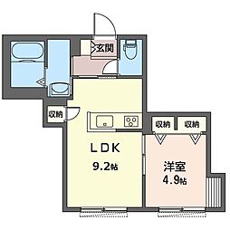 Magnolia 1LDKの間取図画像