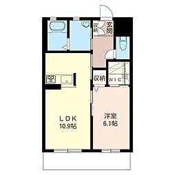 KAZUN'SWINDOFSEA 1LDKの間取図画像