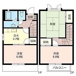 アネックス・おおすみ 3Kの間取図画像