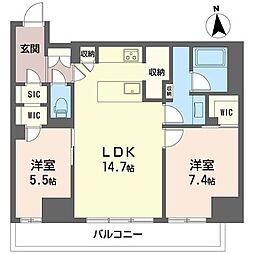 間取図画像 2LDK
