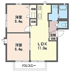 間取図画像 2LDK