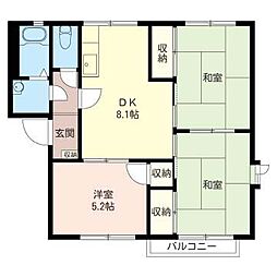 サンシャインタウンA 3DKの間取図画像