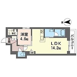プリマ・クラッセ 1LDKの間取図画像
