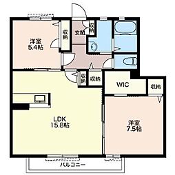 グランフィオーレ 2LDKの間取図画像