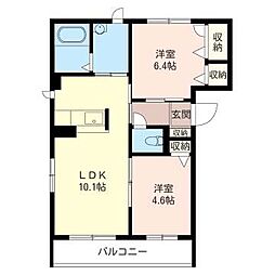 間取図画像 2LDK