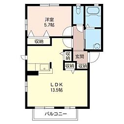 間取図画像 1LDK