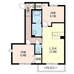 間取図画像 2LDK