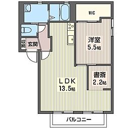 メゾン神田D 1LDKの間取図画像