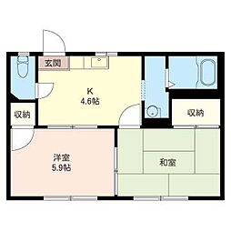 エスペランサC 2Kの間取図画像