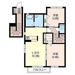 レジデンス二和向台 2LDKの間取図画像