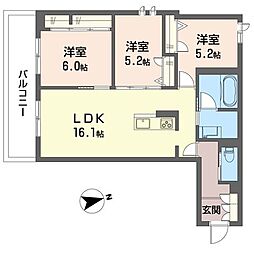 間取図画像 3LDK