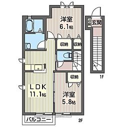 間取図画像 2LDK