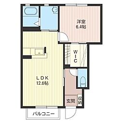 メゾン・ド・エトワールA 1LDKの間取図画像