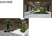 【外観】完成予想図。実際の建物と異なる場合がございます。また絵図中の周辺環境・植栽・空はイメージです。
