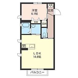 間取図画像 1LDK