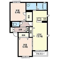 間取図画像 2LDK