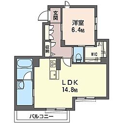 Nanaka 1LDKの間取図画像