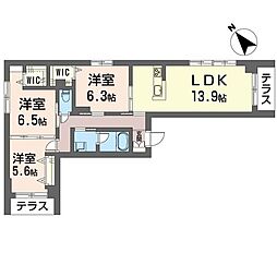 間取図画像 3LDK