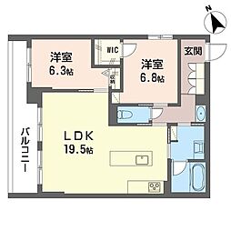 間取図画像 2LDK