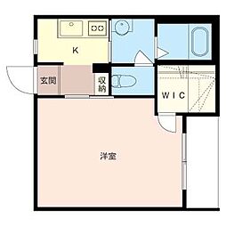 HaleKapua 1Kの間取図画像