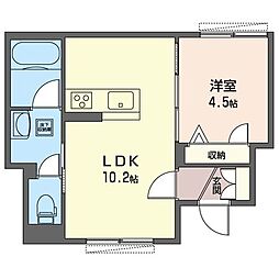 サニーコート 1LDKの間取図画像