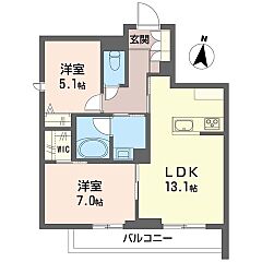 物件の間取り