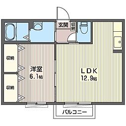 間取図画像 1LDK