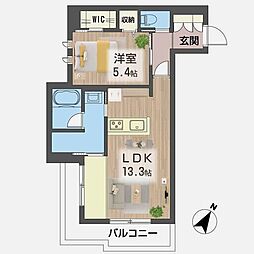 スプレンドル 00401 4階1LDKの室内