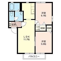 間取図画像 2LDK